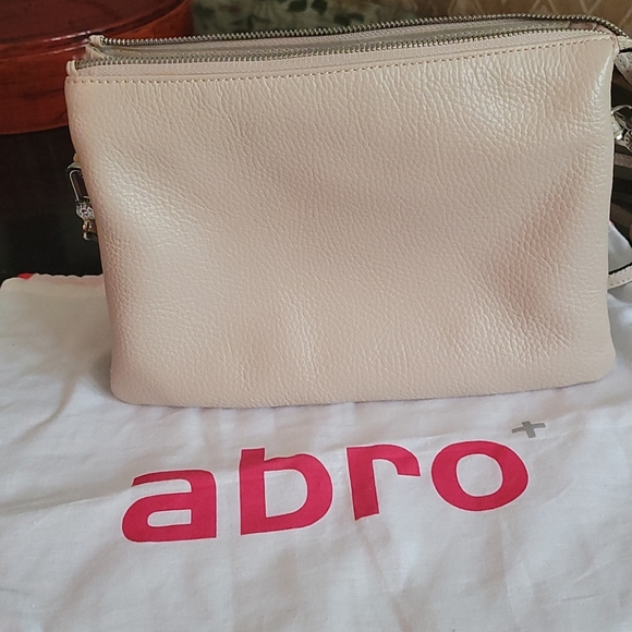 Abro Handbags - Abro crossbody purse light pink
